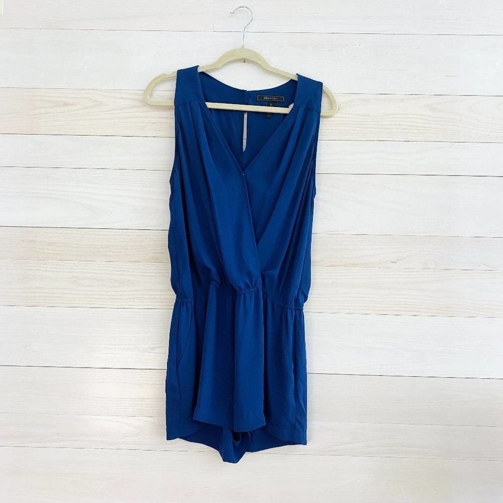 BCBGMAXAZRIA Thalia Romper in Royal Blue